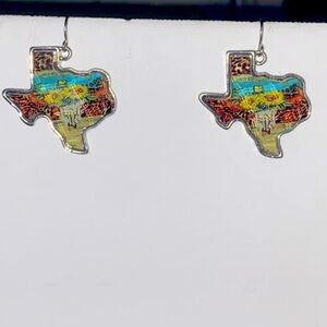 Texas shaped earrings